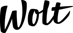 Wolt brand name written in bold black cursive letters.
